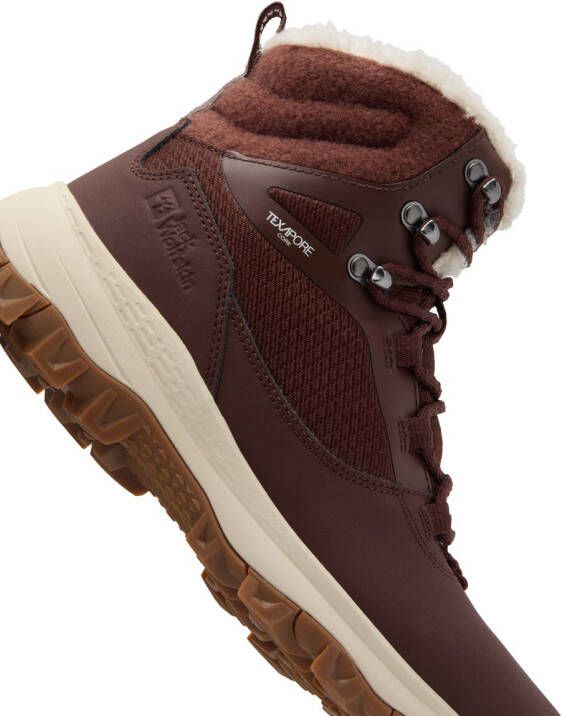 Jack Wolfskin Everquest Texapore High Women Waterdichte winterschoenen Dames Dark Mahogany