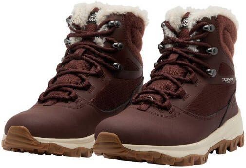 Jack Wolfskin Everquest Texapore High Women Waterdichte winterschoenen Dames Dark Mahogany