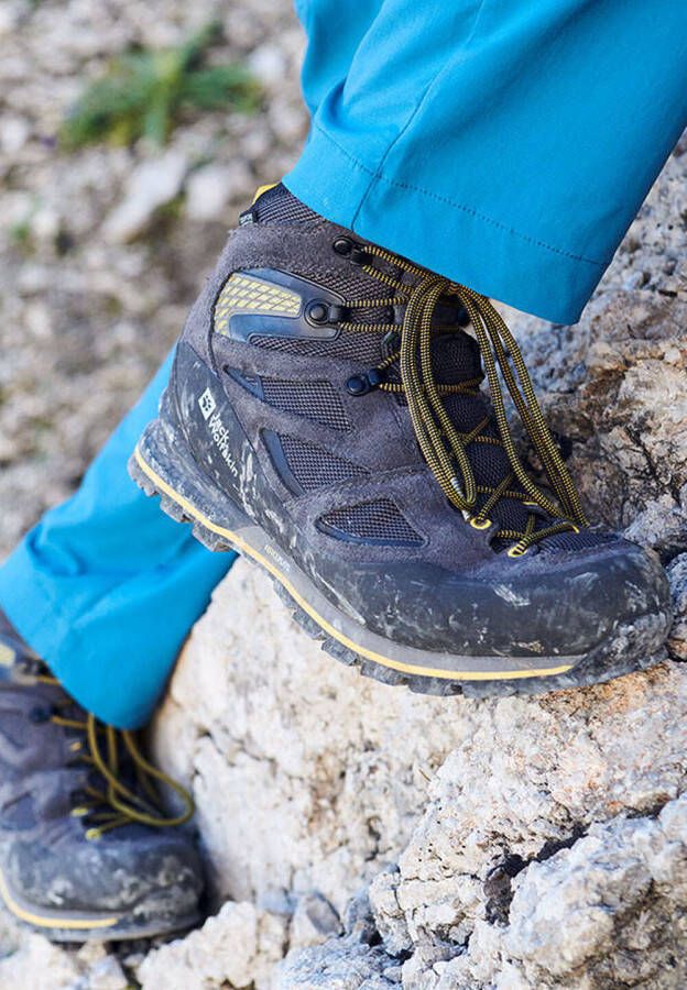 Jack Wolfskin Force Crest Texapore Mid Waterdichte trekkingschoenen black burly yellow XT - Foto 7