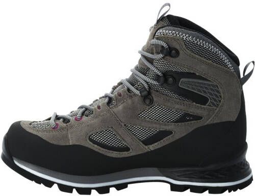 Jack Wolfskin Force Crest Texapore Mid Women Waterdichte trekkingschoenen Dames Tarmac Grey Pink