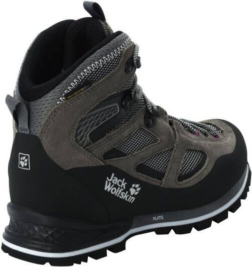 Jack Wolfskin Force Crest Texapore Mid Women Waterdichte trekkingschoenen Dames Tarmac Grey Pink