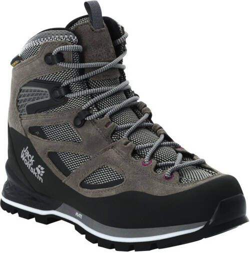 Jack Wolfskin Force Crest Texapore Mid Women Waterdichte trekkingschoenen Dames Tarmac Grey Pink