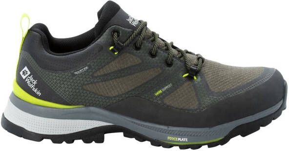 Jack Wolfskin Force Striker Texapore Low Men Waterdichte wandelschoenen Heren Lime Dark Green