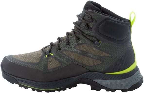 Jack Wolfskin Force Striker Texapore Mid Men Waterdichte wandelschoenen Heren Lime Dark Green