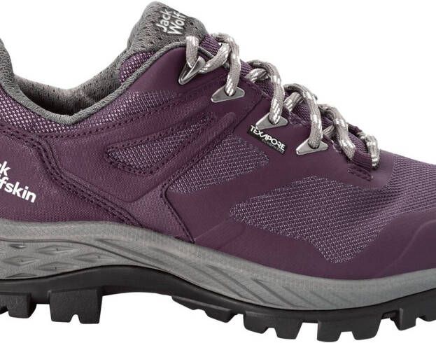 Jack Wolfskin Rebellion Guide Texapore Low Women Waterdichte wandelschoenen Dames 37.5 purper purple grey