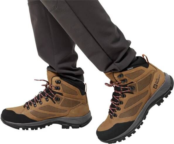 Jack Wolfskin Rebellion Texapore Mid Waterdichte trekkingschoenen brown red - Foto 8