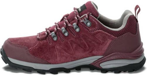 Jack Wolfskin Refugio Texapore Low Women Waterdichte wandelschoenen Dames dark maroon