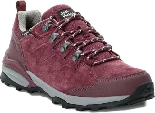 Jack Wolfskin Refugio Texapore Low Women Waterdichte wandelschoenen Dames dark maroon