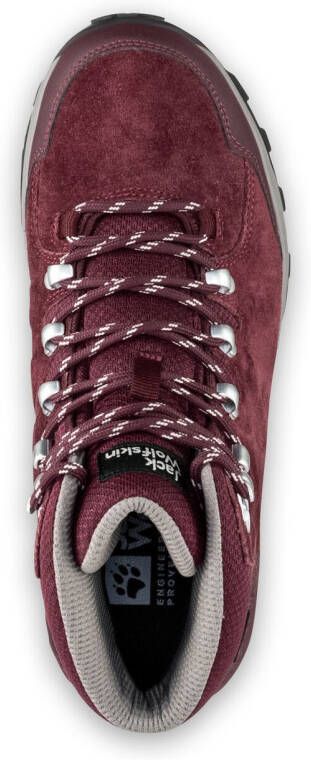 Jack Wolfskin Refugio Texapore Mid Women Waterdichte wandelschoenen Dames dark maroon