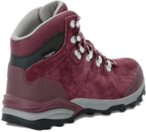 Jack Wolfskin Refugio Texapore Mid Women Waterdichte wandelschoenen Dames dark maroon