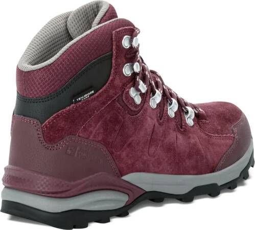 Jack Wolfskin Refugio Texapore Mid Women Waterdichte wandelschoenen Dames dark maroon