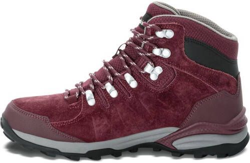 Jack Wolfskin Refugio Texapore Mid Women Waterdichte wandelschoenen Dames dark maroon