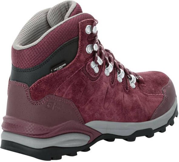 Jack Wolfskin Refugio Texapore Mid Women Waterdichte wandelschoenen Dames dark maroon