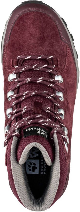 Jack Wolfskin Refugio Texapore Mid Women Waterdichte wandelschoenen Dames dark maroon