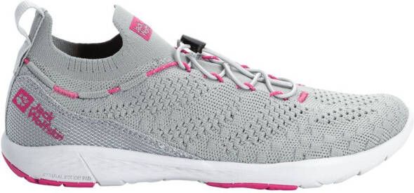 Jack Wolfskin Spirit Knit Low Women Herstellende schoenen Dames Silver Grey