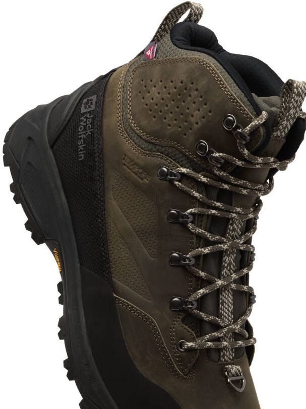 Jack Wolfskin Terraquest Arctic Texapore Mid Men Waterdichte wandelschoenen Heren cold coffee