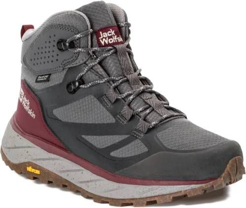 Jack Wolfskin Terraventure Texapore Mid Women Waterdichte wandelschoenen Dames dark maroon