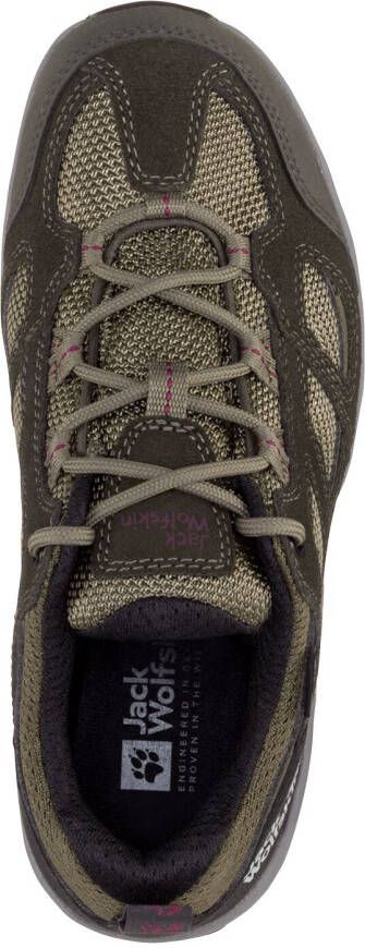 Jack Wolfskin Vojo 3 Texapore Low Women Waterdichte wandelschoenen Dames 38 groen khaki burgundy