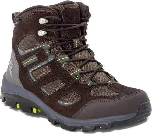 Jack Wolfskin Vojo 3 Texapore Mid Men Waterdichte wandelschoenen Heren 41 dark brown lime dark brown lime