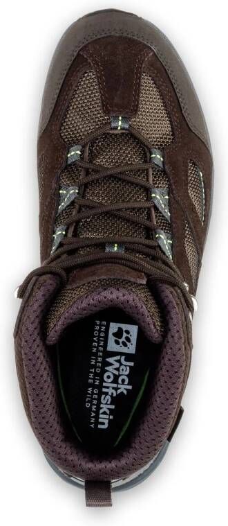 Jack Wolfskin Vojo 3 Texapore Mid Men Waterdichte wandelschoenen Heren 41 dark brown lime dark brown lime