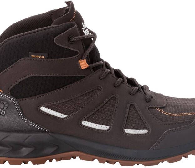 Jack Wolfskin Woodland 2 Texapore Mid Men Waterdichte wandelschoenen Heren 45 bruin espresso dark red