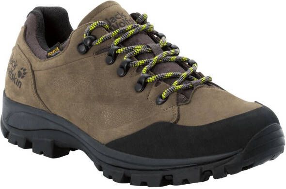 Jack Wolfskin Rebellion Texapore Low Men Waterdichte trekkingschoenen Heren Khaki Phantom