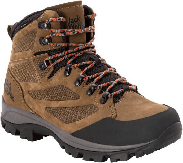 Jack Wolfskin Rebellion Texapore Mid Men Waterdichte trekkingschoenen Heren brown red