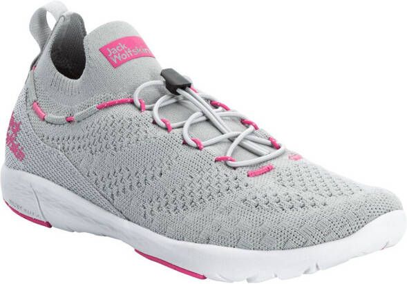 Jack Wolfskin Spirit Knit Low Women Herstellende schoenen Dames Silver Grey