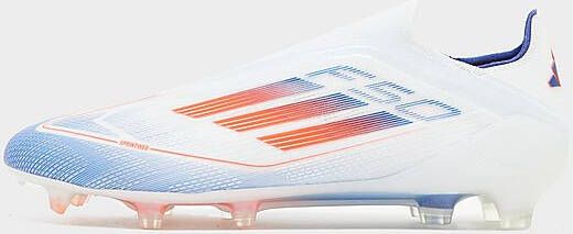 Adidas F50 Elite Laceless FG Cloud White Solar Red Lucid Blue- Dames Cloud White Solar Red Lucid Blue