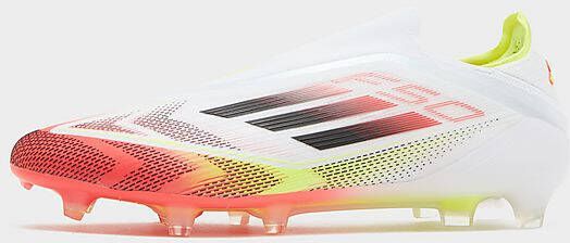 Adidas F50 Elite Veterloze Firm Ground Voetbalschoenen Cloud White Core Black Solar Yellow- Cloud White Core Black Solar Yellow