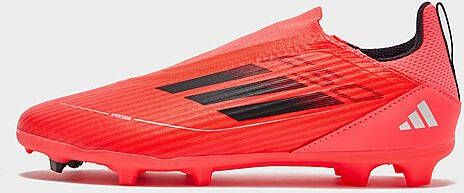 Adidas F50 League Laceless FG Junior Turbo Aurora Black Platinum Metallic Turbo Aurora Black Platinum Metallic