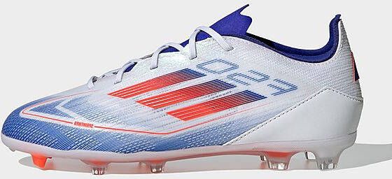 Adidas F50 Pro FG Junior Cloud White Solar Red Lucid Blue- Cloud White Solar Red Lucid Blue