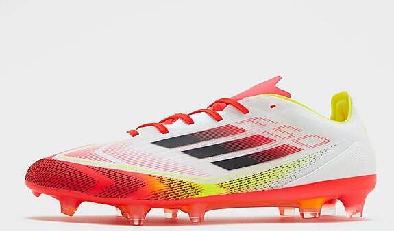 Adidas F50 Pro Firm Ground Voetbalschoenen Cloud White Core Black Solar Yellow- Cloud White Core Black Solar Yellow