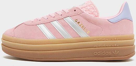 adidas Originals Gazelle Bold Junior True Pink Silver Metallic Light Purple True Pink Silver Metallic Light Purple