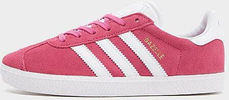 Adidas Originals Gazelle Children Semi Lucid Fuchsia Cloud White Gold Metallic- Semi Lucid Fuchsia Cloud White Gold Metallic