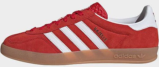 adidas Originals Gazelle Indoor Better Scarlet Cloud White Gum- Dames Better Scarlet Cloud White Gum