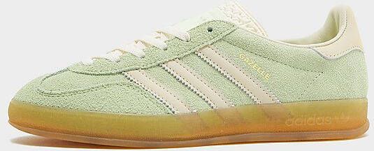 adidas Originals Gazelle Indoor Dames Semi Green Spark Almost Yellow Cream White- Dames Semi Green Spark Almost Yellow Cream White