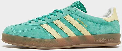 adidas Originals Gazelle Indoor Semi Court Green Almost Yellow Gum- Dames Semi Court Green Almost Yellow Gum