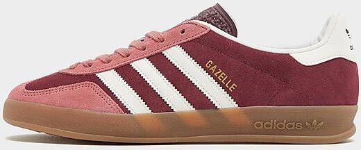 adidas Originals Gazelle Indoor Maroon Cloud White Preloved Crimson- Dames Maroon Cloud White Preloved Crimson