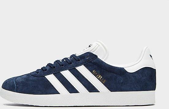 adidas Originals Gazelle Shoes Collegiate Navy White Gold Metallic- Heren Collegiate Navy White Gold Metallic