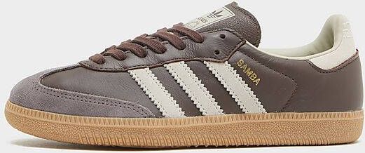 adidas Originals Samba OG Dames Brown Putty Grey Gold Metallic- Dames Brown Putty Grey Gold Metallic