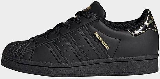 Adidas superstar metallic kinderen on sale zwart