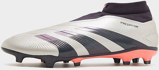 Adidas Predator League Laceless FG Platinum Metallic Aurora Black Turbo Platinum Metallic Aurora Black Turbo