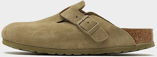 Birkenstock Suede Leather Boston Platte Schoenen Green - Foto 5