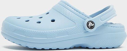 light blue lined crocs