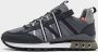 Cruyff Fearia Hex Tech Montserrat Sneakers Donkergrijs Zwart - Thumbnail 2