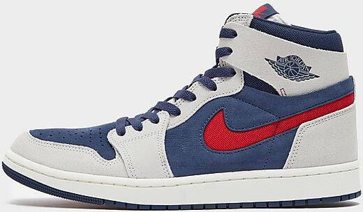 Jordan Air 1 High Zoom CMFT 2 Midnight Navy Neutral Grey Summit White Varsity Red- Heren Midnight Navy Neutral Grey Summit White Varsity Red