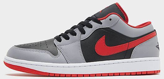 Jordan Air 1 Low Black Cement Grey White Fire Red- Heren Black Cement Grey White Fire Red