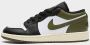 Jordan Air 1 Low Junior Black Medium Olive White Black Medium Olive White - Thumbnail 1