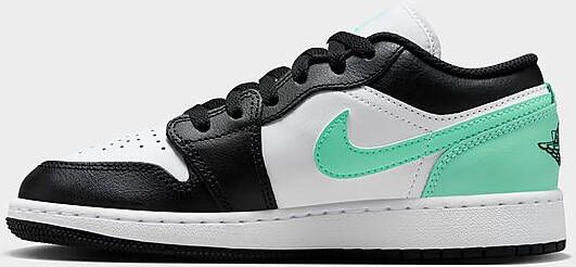 Jordan Air 1 Low Junior White Green Glow Black- Heren White Green Glow Black